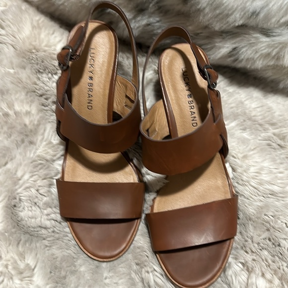 Lucky Brand Summer Wedge Sandals 8M - Picture 3 of 6